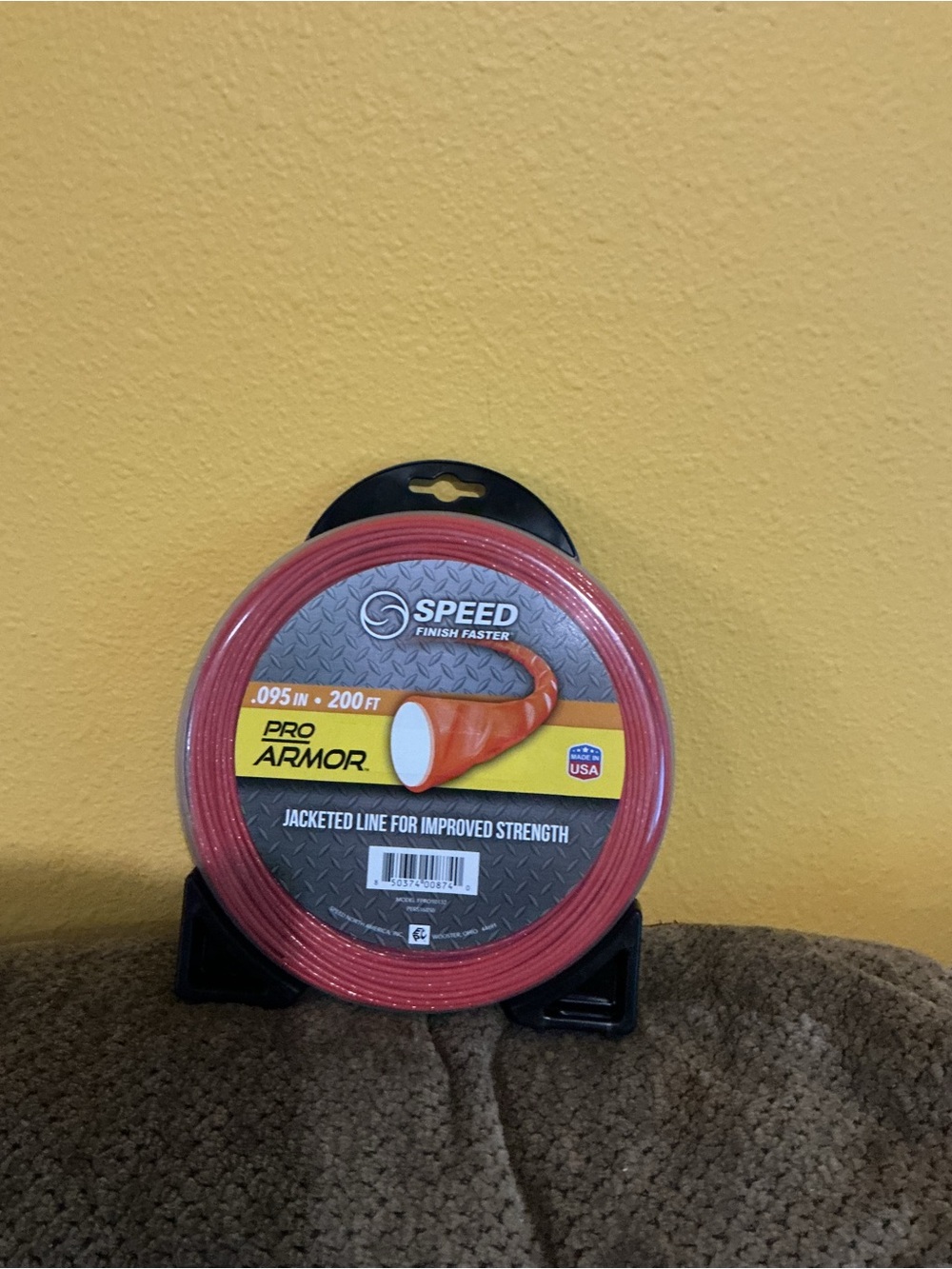 SPEED Pro Armor Red Jacked Trimmer Line - 0.095in x 200ft